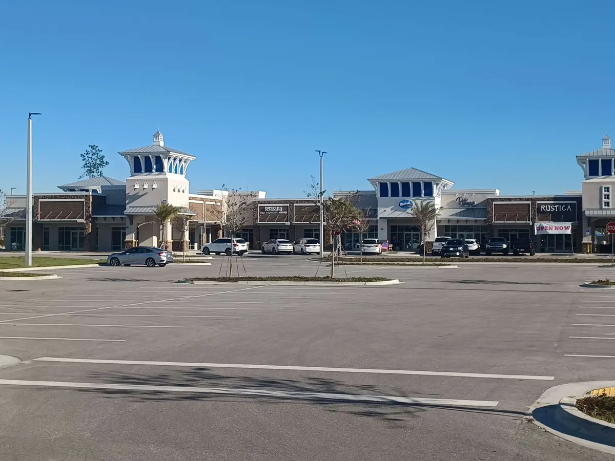 Retail center storefronts